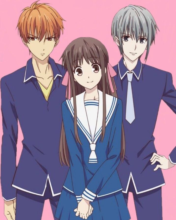 Tohru, Kyo e Yuki — o triângulo principal de Fruits Basket