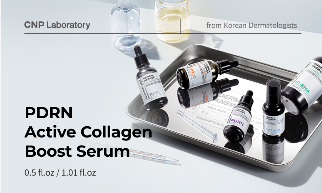 Aplicação do sérum CNP Derma+ Answer Active Boost no rosto