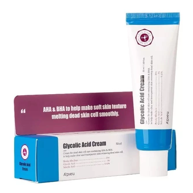 Uso do A’pieu Glycolic Acid Cream na rotina de skincare