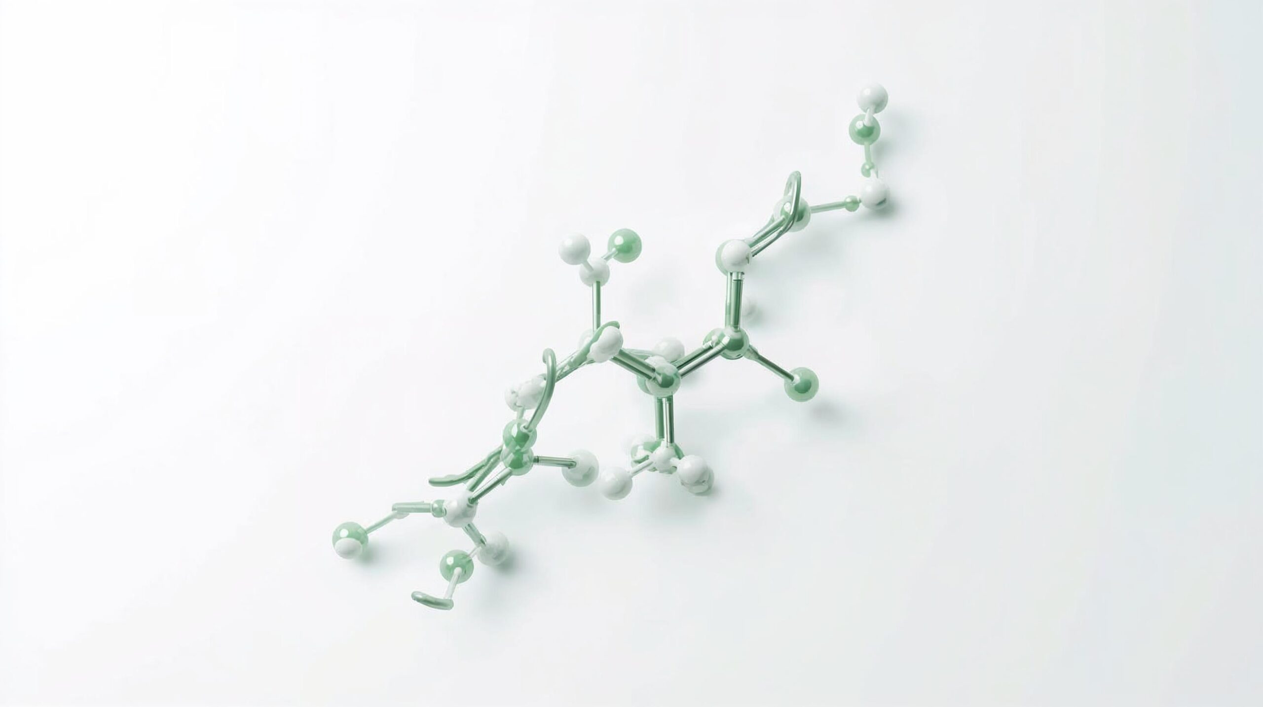 Ilustração molecular da vitamina B9 metilfolato
