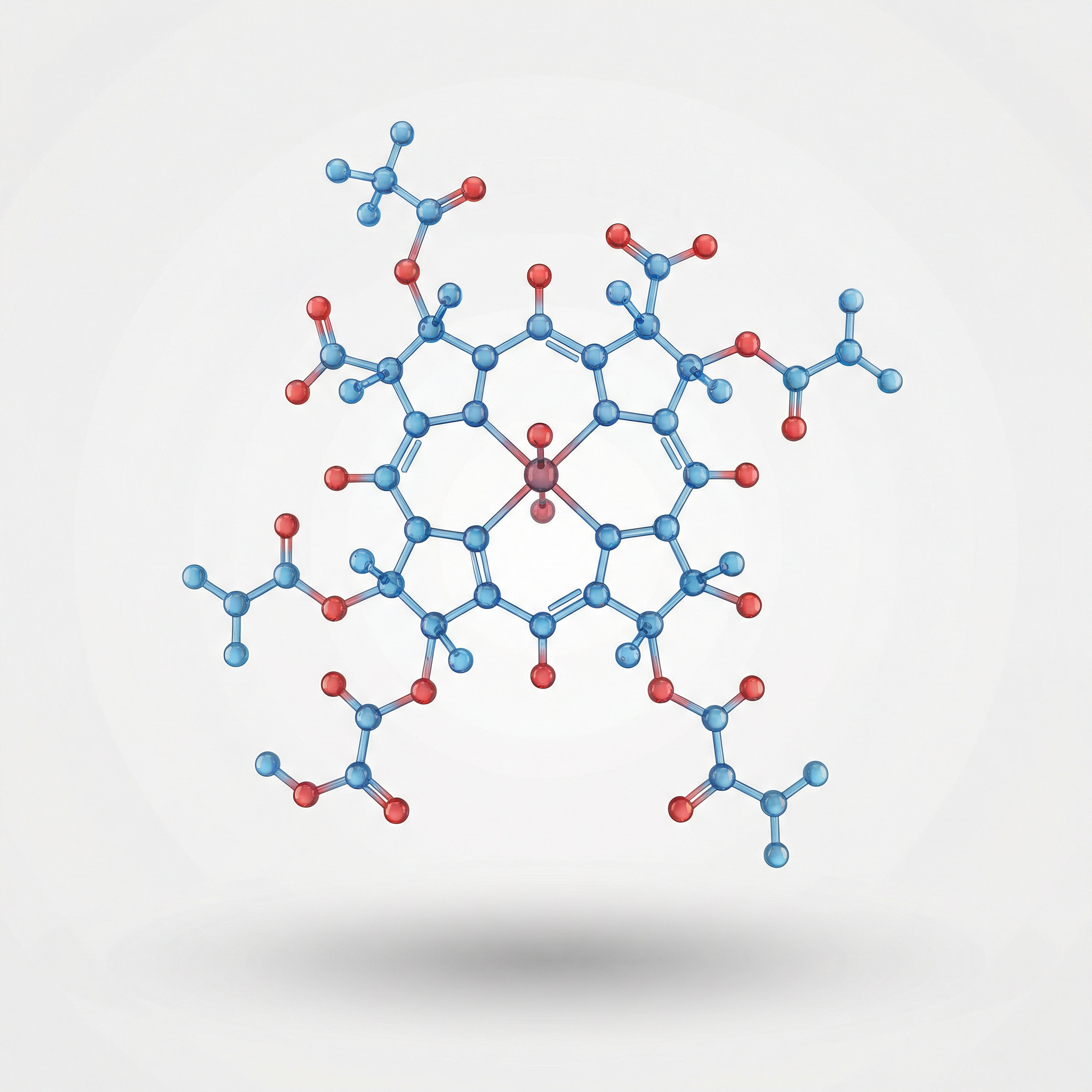 Ilustração molecular da vitamina B12