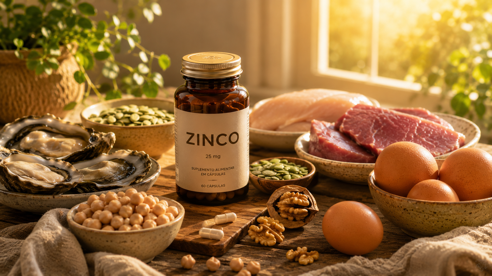 Zinco para saúde imunidade pele e bem-estar