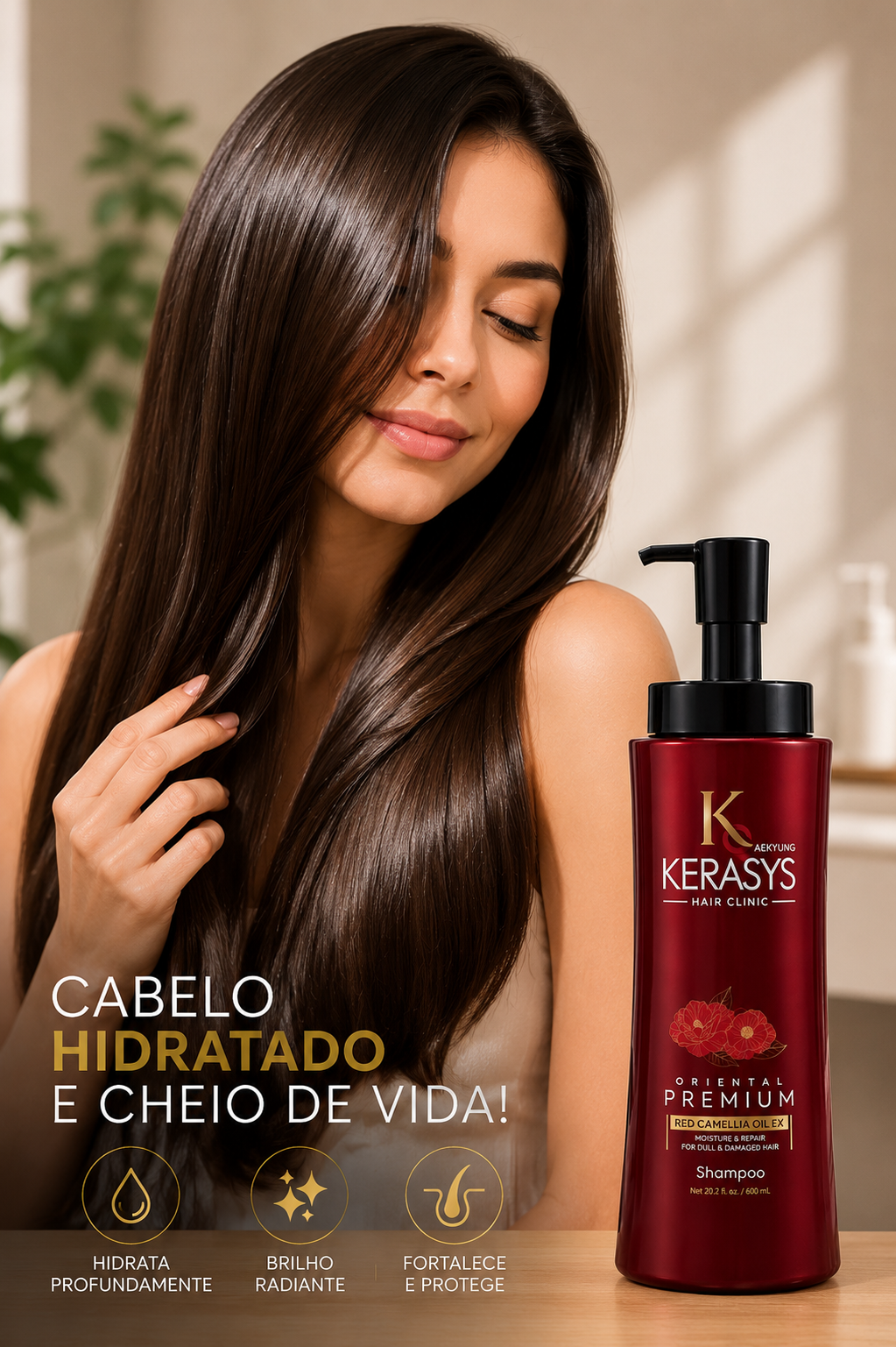 Resultado cabelos nutridos com Kerasys