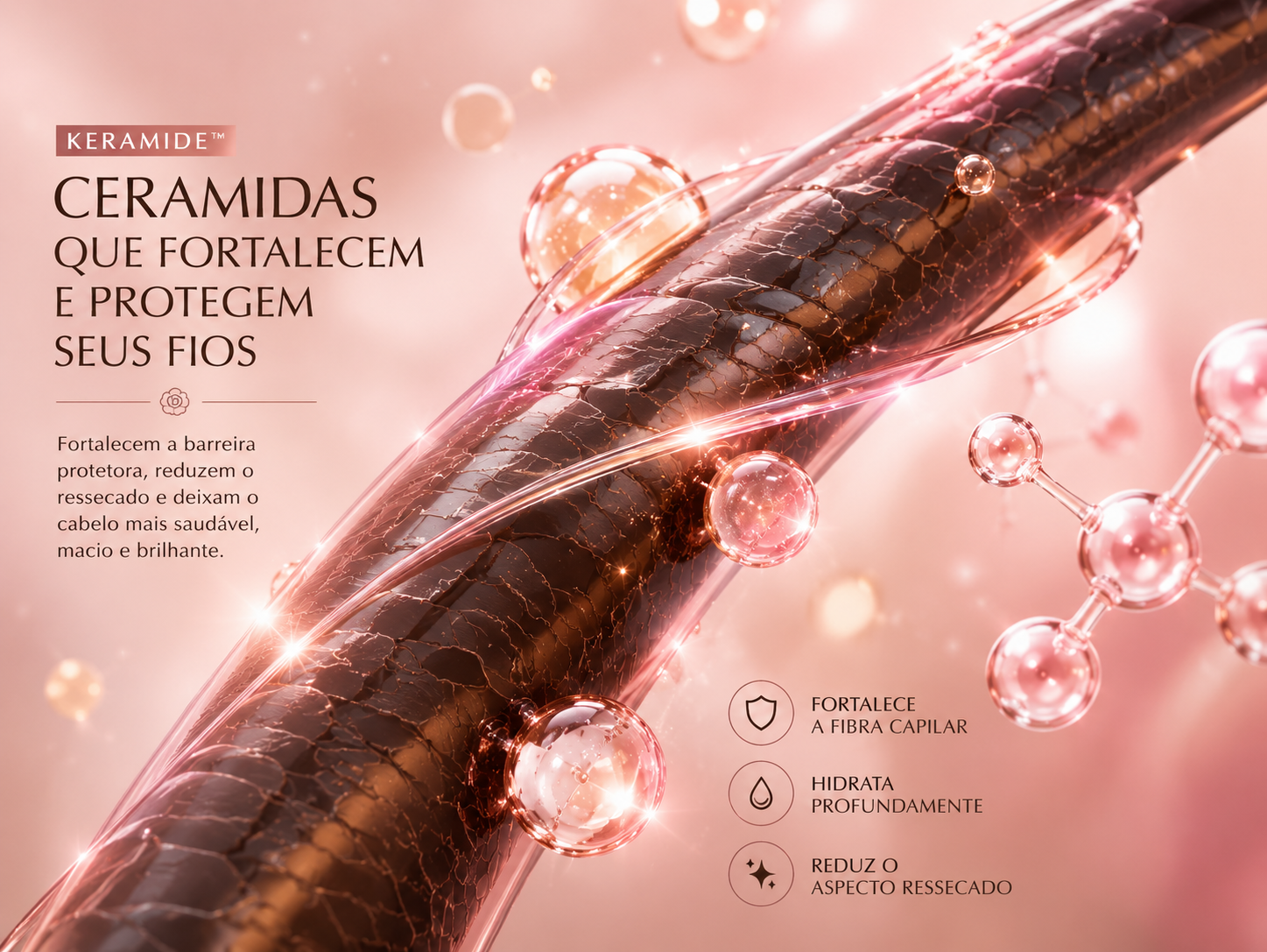 Sérum para cabelos com química