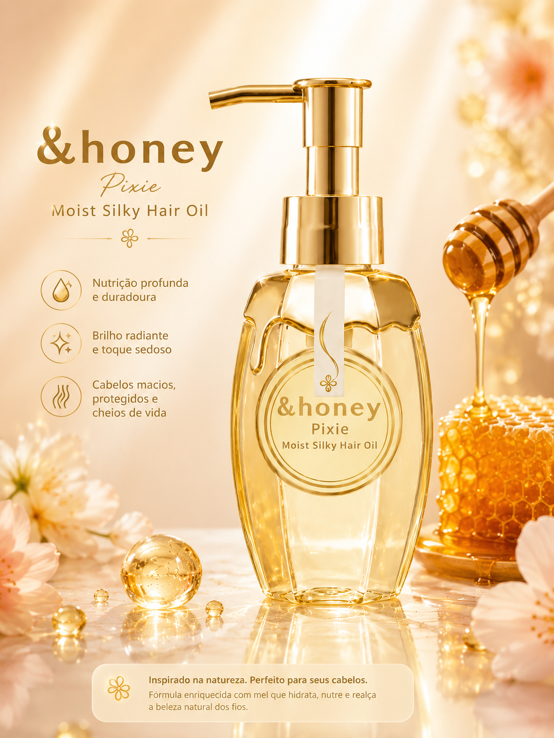 &honey Pixie Moist Silky Hair Oil