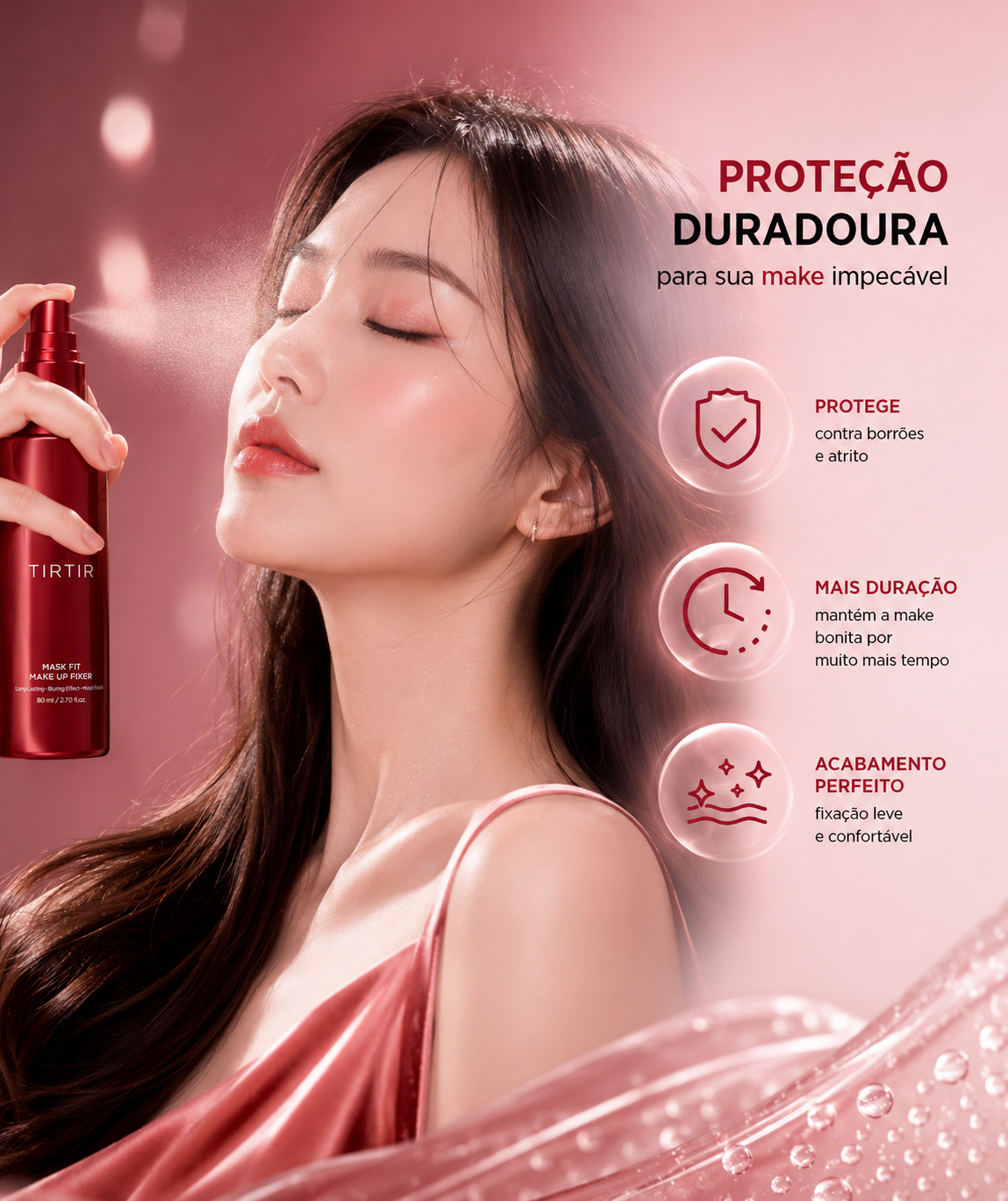 Maquiagem duradoura com TIRTIR