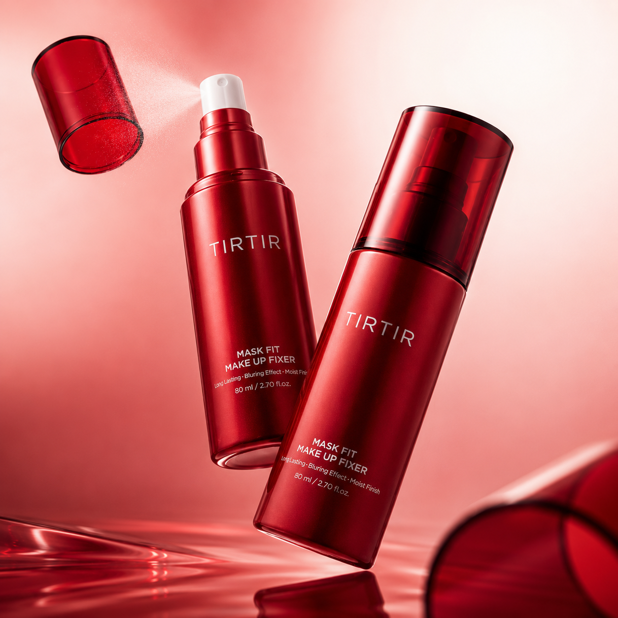 Aplicação do TIRTIR Mask Fit Makeup Fixer