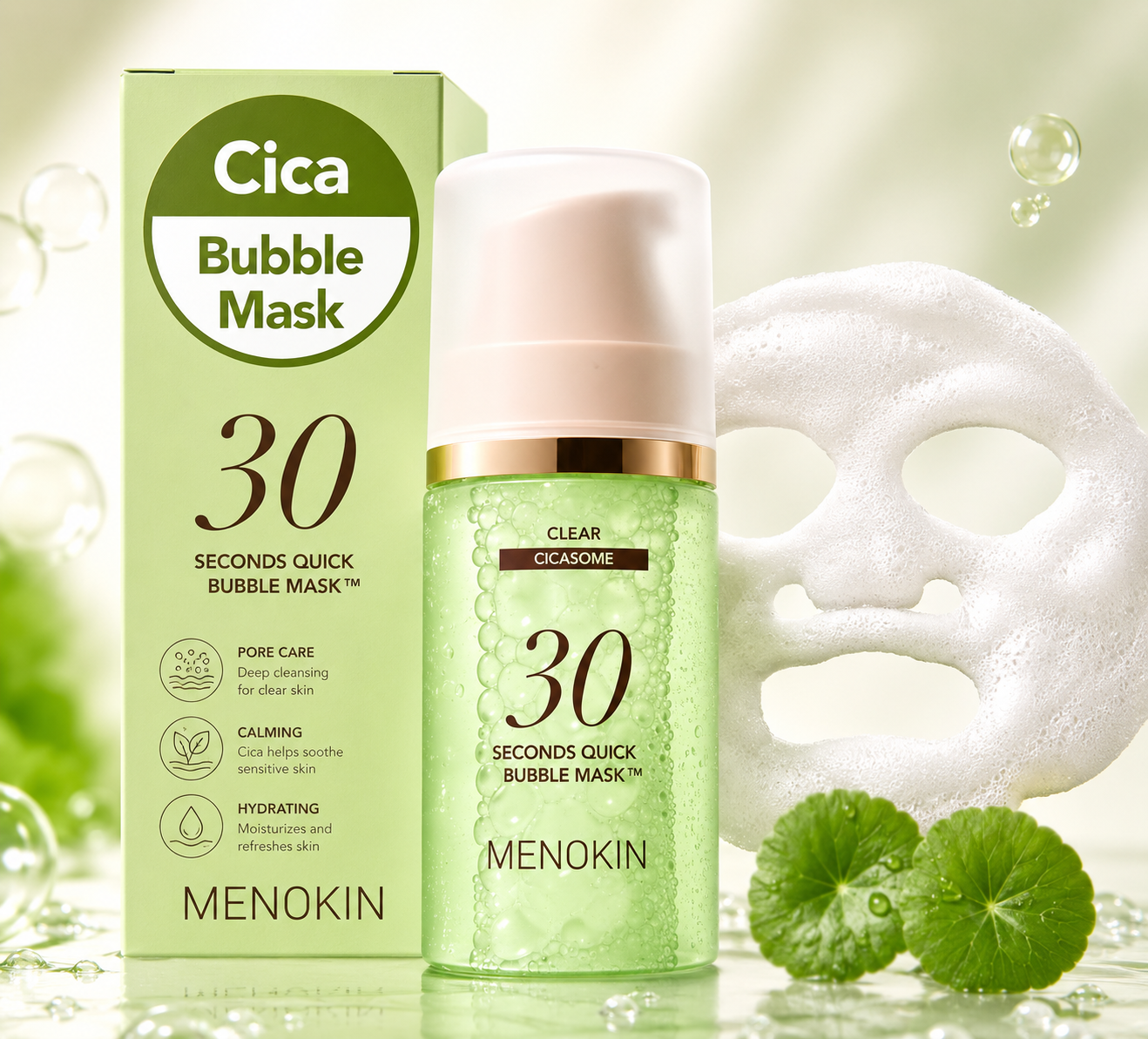 MENOKIN Clear Cicasome Bubble Mask