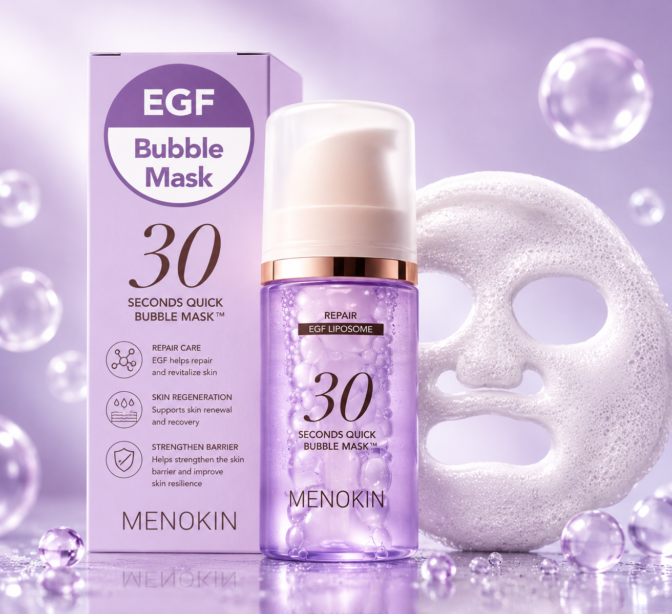 MENOKIN Repair EGF Liposome Bubble Mask