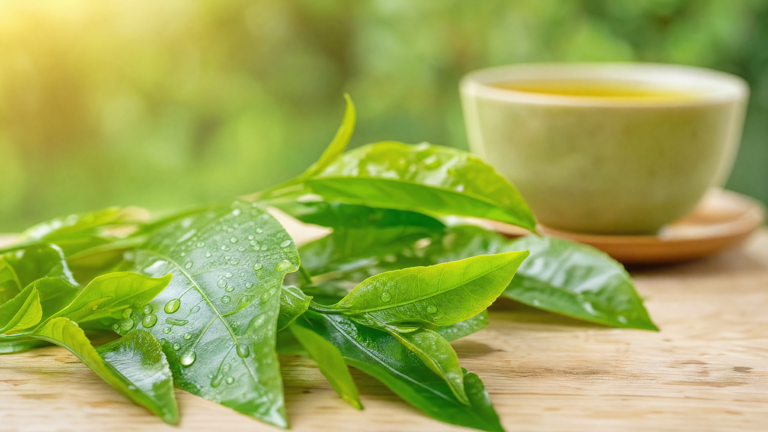 Folhas de chá verde